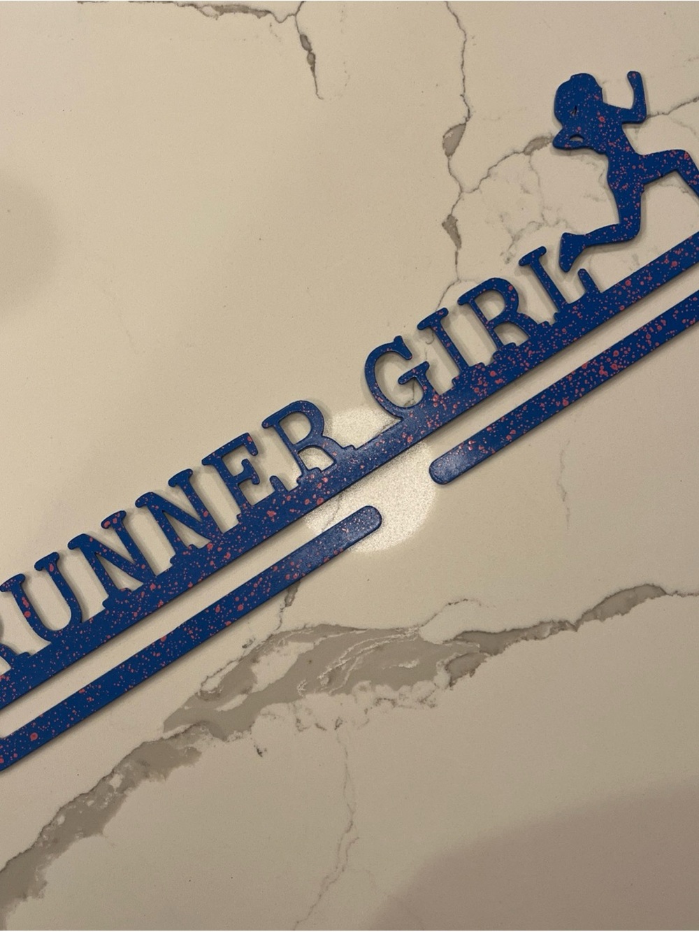 Medal Holder Display Hanger Trophy Shelf Wall Mount Medals runner girl running
